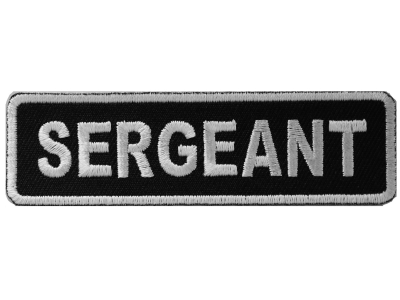 Sergeant Patch | Embroidered Patches