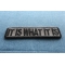 It Is What It Is Patch In Gray | Embroidered Patches It Is What It Is Iron on Morale Patch In Gray diagonal view