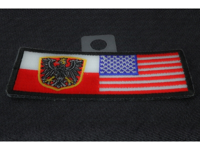 Polish American Flag | Embroidered Patches
