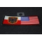 Polish American Flag diagonal view