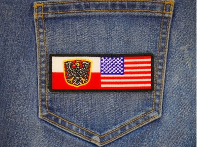 Polish American Flag | Embroidered Patches