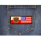 Polish American Flag shown on jeans
