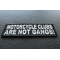 Motorcycle Clubs Are Not Gangs Biker Patch | Embroidered Patches Motorcycle Clubs Are Not Gangs Patch diagonal view