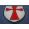 Knights Templar Shield Patch diagonal view