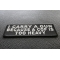 I Carry A Gun Because A Cop Is Too Heavy Patch | Embroidered Patches I Carry A Gun Because A Cop Is Too Heavy Patch diagonal view