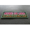 Made In USA With Irish Parts Patch | Embroidered Patches Made In USA With Irish Parts Funny Iron on Patch diagonal view