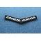 Zombie Hunter Stripe Patch | Embroidered Patches Zombie Hunter Funny Iron on Patch diagonal view