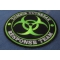 Zombie OutBreak Response Team Green Patch | Embroidered Patches Zombie OutBreak Response Team Green Funny Iron on Patch diagonal view