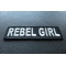 Rebel Girl Patch | Embroidered Patches Rebel Girl Patch diagonal view