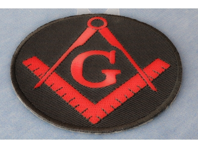 Mason Symbol Patch In Red