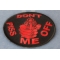 Don't Piss Me Off Gun Patch In Red | Embroidered Patches Don't Piss Me Off Gun Patch In Red diagonal view