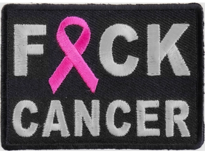 FCK Cancer Pink Ribbon Patch | Embroidered Patches