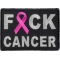 FCK Cancer Pink Ribbon Patch