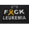 FCK Leukemia Orange Ribbon Patch | Embroidered Patches FCK Leukemia Orange Ribbon Patch diagonal view