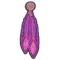 Pink Purple Feathers Patch