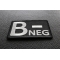 B Negative Blood Type Patch diagonal view