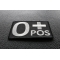 O Positive Blood Type Patch diagonal view