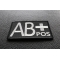 AB POSITIVE Blood ID Patch AB POSITIVE Blood Type Patch diagonal view