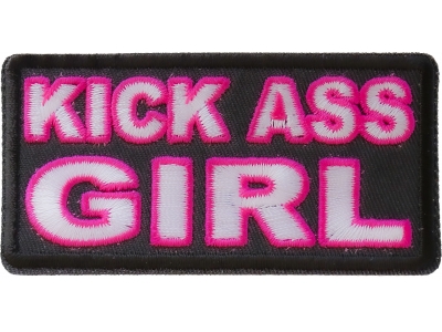 Kick Ass Girl Patch | Embroidered Patches