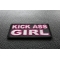 Kick Ass Girl Patch | Embroidered Patches Kick Ass Girl Patch diagonal view