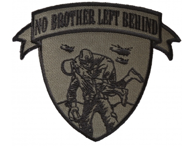 No Brother Left Behind Small Patch In Green Black | US Military Veteran Patches
