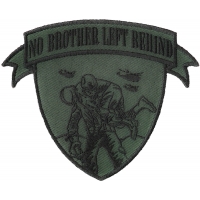 No Brother Left Behind Small Patch In Green Black | US Military Veteran Patches