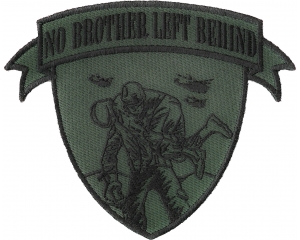 No Brother Left Behind Small Patch In Green Black | US Military Veteran Patches
