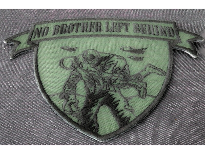 No Brother Left Behind Small Patch In Green Black | US Military Veteran Patches