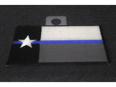 Thin Blue Line Texas State Flag Patch For Law Enforcement | Embroidered Patches