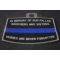 Fallen Officer Memorial Blue Line Patch diagonal view