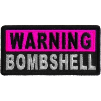 Warning Bombshell Patch | Embroidered Patches