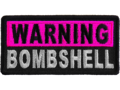 Warning Bombshell Patch | Embroidered Patches