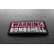 Warning Bombshell Patch | Embroidered Patches Warning Bombshell Patch diagonal view