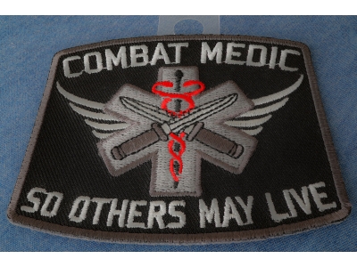 Combat Medic Patch So Others May Live | Embroidered EMT Patches