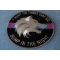 Thin Blue Line Bump In The Night Wolf Patch | Embroidered Patches Thin Blue Line Bump In The Night Wolf Patch diagonal view