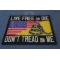 Live Free Or Die Don't Tread On Me Gadsden American Flag Patch | Embroidered Patches Live Free or Die Don't Tread On Me Gadsden American Flag Patriotic Iron on Patch diagonal view