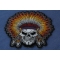 Head Dress Skull Patch diagonal view