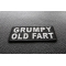 Grumpy Old Fart Patch | Embroidered Patches Grumpy Old Fart Funny Iron on Patch diagonal view