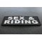 Sex and Riding Patch diagonal view