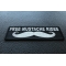 Free Mustache Rides Patch diagonal view