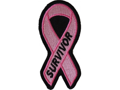 Breast Cancer Survivor Pink Ribbon Patch | Embroidered Patches