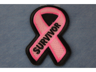 Breast Cancer Survivor Pink Ribbon Patch | Embroidered Patches