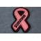 Breast Cancer Survivor Pink Ribbon Patch | Embroidered Patches Breast Cancer Survivor Pink Ribbon Patch diagonal view