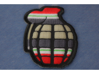 Grenade Patch Iraq War Colors | US Iraq War Military Veteran Patches