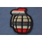 Grenade Patch Iraq War Colors | US Iraq War Military Veteran Patches Iraq War Patch - Ribbon Grenade diagonal view