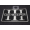 Oathkeeper Three  Percenter Gray Patch | Embroidered Patches Oathkeeper Three  Percenter Gray Patch diagonal view