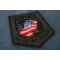 American Flag POW MIA Patch | US POW MIA Military Veteran Patches American Flag POW MIA Patch diagonal view