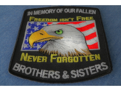 In Memory Of Our Fallen Military Brothers And Sisters Patch | Embroidered Patches