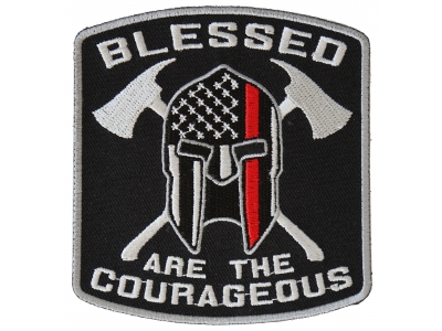 Blessed Are The Courageous Firefighter Patch | Embroidered Patches