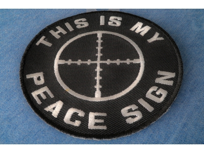 This Is My Peace Sign Patch | Embroidered Patches